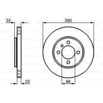 Bosch 0986478036 - Discos de freno para BMW serie 3 y Z1