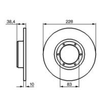 Bosch 0986478103 - Disco de freno para Renault 4, 5, 18, 134 y 17