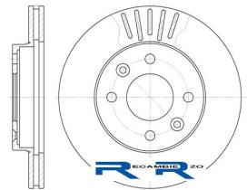 WOKING D608010 - Disco de freno