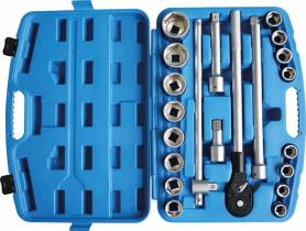 SODISE 67636 - MALETÍN DE VASOS DE 6 PUNTOS DE 3/4" 21 PIEZAS